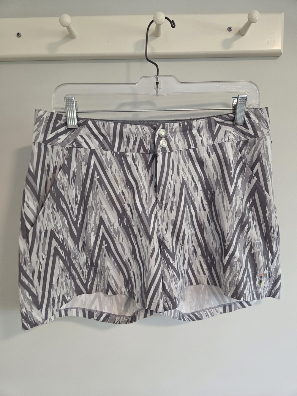 6 Grey Chevron Shorts